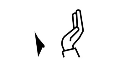 El ele tutuşan dişli çizgisi canlandırması