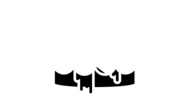 kanayan diş etleri glyph simge animasyonu