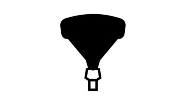 uçan paraşütçü satır simgesi canlandırması