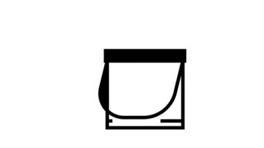 izolasyon malzemesi konteyner hattı simgesi canlandırması