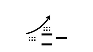 Büyüme madeni para yığını kabartma simgesi canlandırması