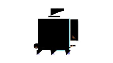 Kaynayan çikolata aracı renk simgesi canlandırması