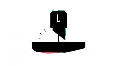 Ton balığı renk simgesi kesme canlandırması