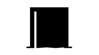 Katlanan kapı çizgisi simgesi canlandırması