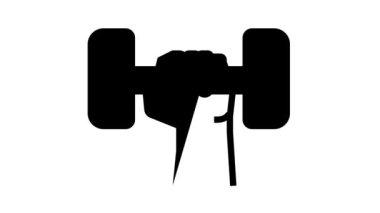 spor egzersiz çizgisi canlandırması