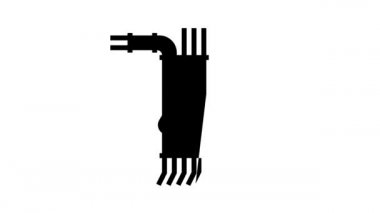 elektrik kablo hattı simgesi canlandırması