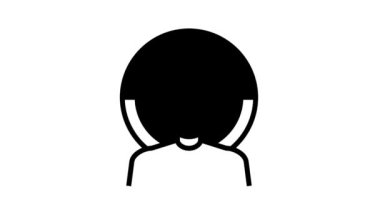 mania psikolojik problemler çizgi simgesi canlandırması