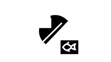 Ton balığı pazar simgesi canlandırması