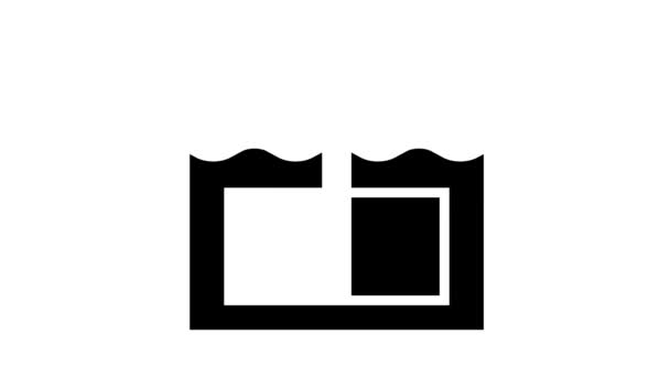 Animace ikon zařízení na výrobu papíru — Stock video