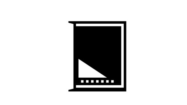 Fusibles eléctricos caja glifo icono animación — Vídeos de Stock