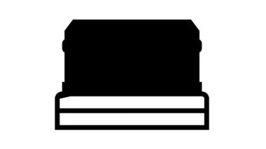 cenaze tabut hattı simgesi canlandırması