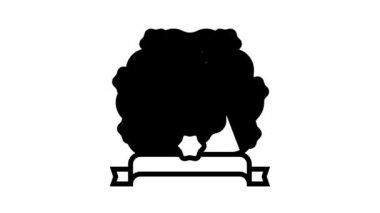 Cenaze çelengi çizgisi canlandırması