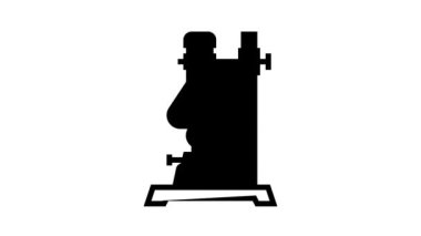 Kaynayan kimya yakıcı sıvı çizgi canlandırması