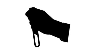 el ele tutuşan tüp hattı simgesi canlandırması