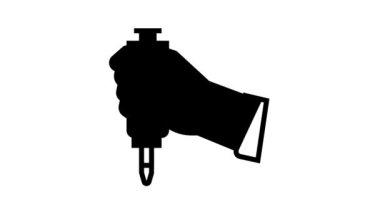 Kimyasal araç çizgisi simgesi canlandırması