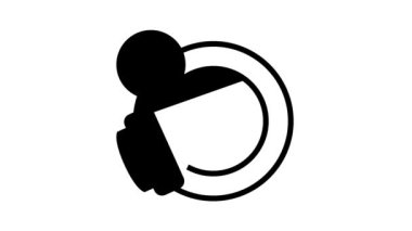 fren diski tamir çizgisi simgesi canlandırması