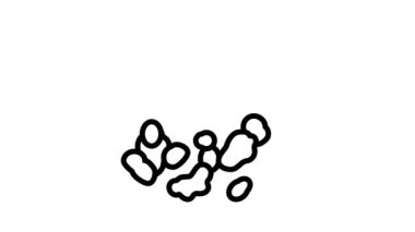 Tütsü aromaterapi çizgi simgesi canlandırması