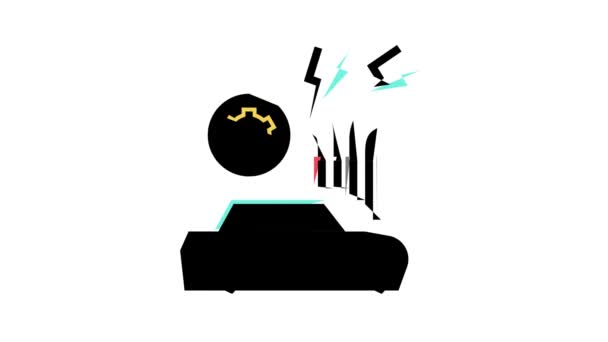 Animasi ikon warna perbaikan peralatan listrik — Stok Video