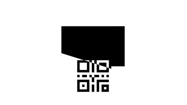 qr kód animace řádku internetové stránky