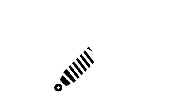 Animasi ikon glyph pengganti shock absorber — Stok Video