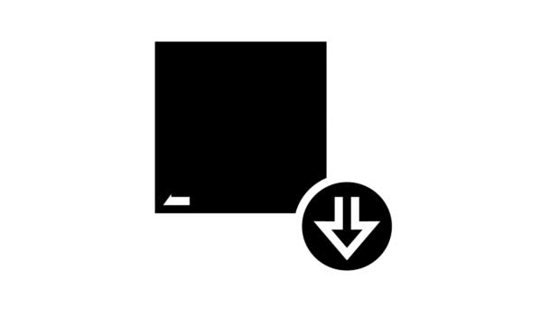 Code à barres pour télécharger l'animation icône glyphe — Video