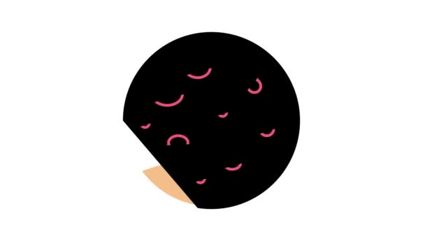Pityriasis розовый цвет кожи икона анимации — стоковое видео
