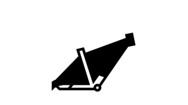 bisiklet iskeleti tamir çizgisi simgesi canlandırması