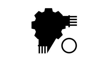 elektrik kablo hattı simgesi canlandırması