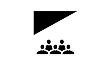 çevrimiçi öğretim grubu simge canlandırması