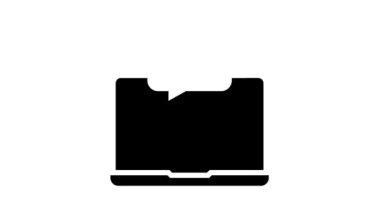 İnsanlar mesajlaşma simgesi simgesi animasyonuyla sohbet ediyorlar