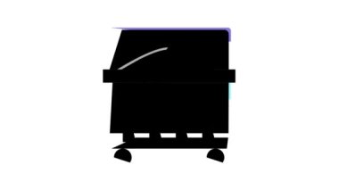 Çöp konteynırı renk canlandırması