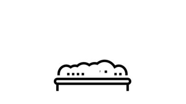 Atık fabrikası ekipman hattı simgesi canlandırması