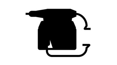 elektrikli çivi çizgisi simge canlandırması