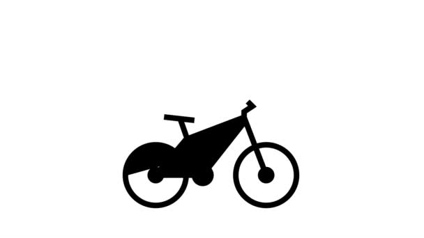 Komplexa cykel underhåll linje ikon animation — Stockvideo