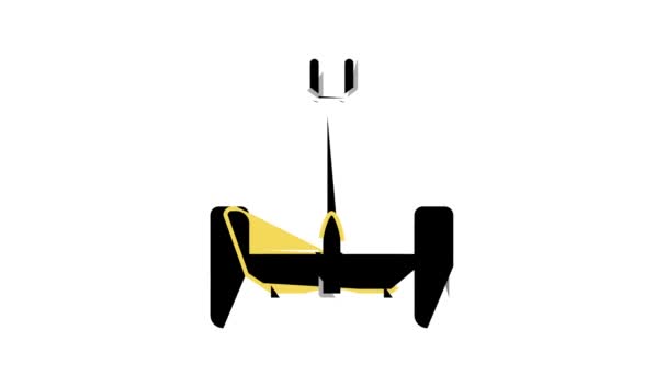 Segway fordon färg ikon animation — Stockvideo