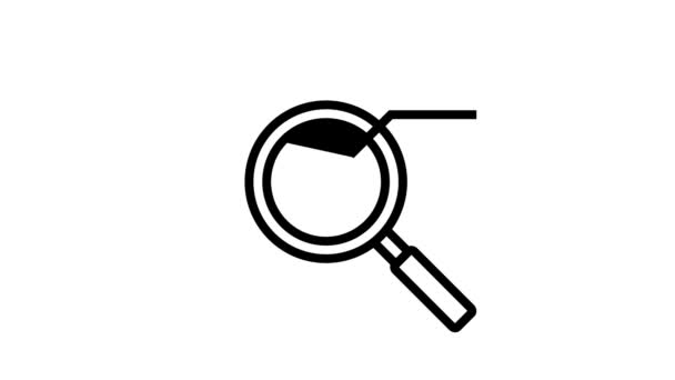 Código linha de pesquisa ícone animação — Vídeo de Stock