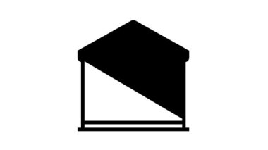 ev satırı simge canlandırmasında spor alıştırması