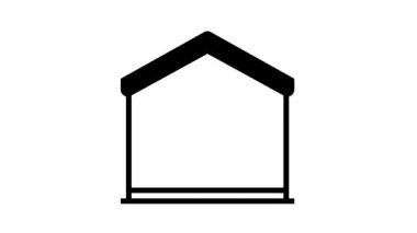 ev satırı simgesi canlandırmasında arama web sitesi