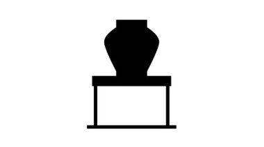 amphora vazo sergisi satır simgesi canlandırması