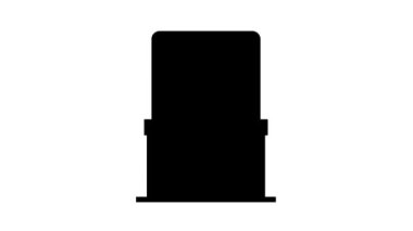 Tuvaller çizgi simgesi canlandırması