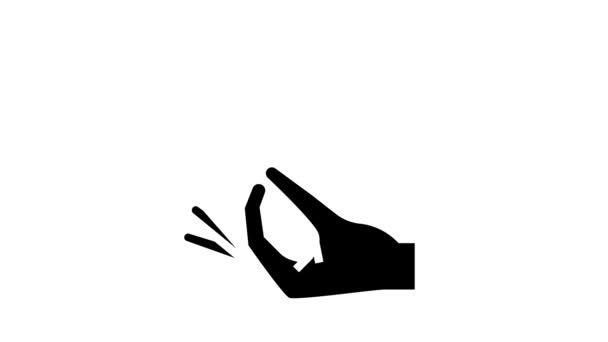手语字形图标动画 — 图库视频影像
