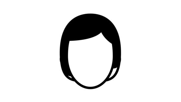 Лицьова вітамінна маска лінія іконка анімація — стокове відео