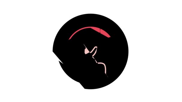Graviditet embryo färg ikon animation — Stockvideo