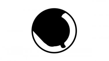 gebelik embriyosu çizgi simgesi canlandırması