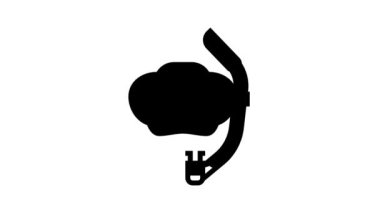 maske ve Snokler çizgisi simgesi canlandırması