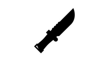 Bıçak dalgıcı satır simgesi canlandırması