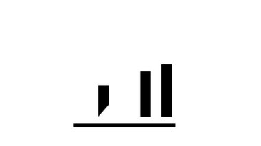 Infographic report market araştırma simgesi canlandırması