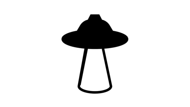 Ufo极客线图标动画 — 图库视频影像