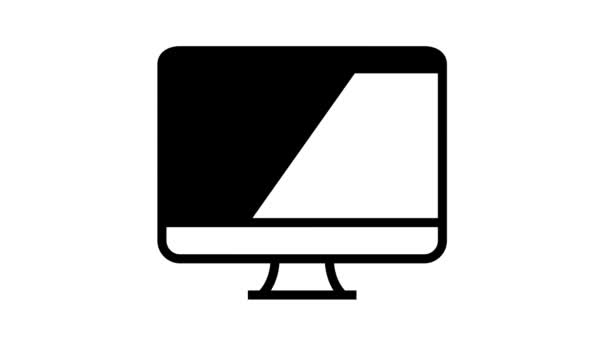 Cod de codificare geek linie pictogramă animație — Videoclip de stoc