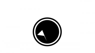yo-yo çalma aracı glyph simge canlandırması